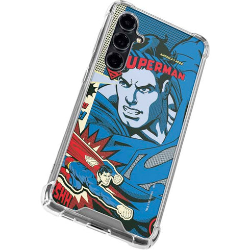 DC Comics Superman America's Hero Galaxy S23 FE Clear Case