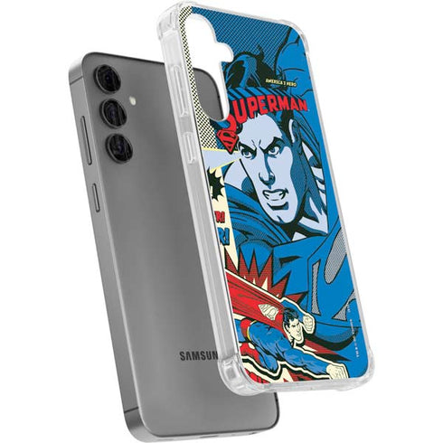 DC Comics Superman America's Hero Galaxy S24 Plus Clear Case