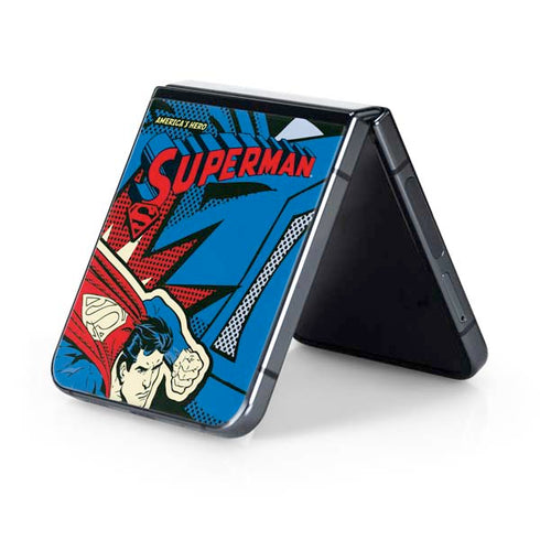 DC Comics Superman America's Hero Galaxy Z Flip5 5G Skin