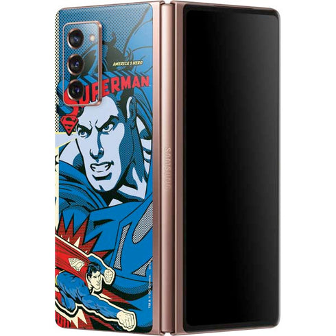 DC Comics Superman America's Hero Galaxy Z Fold2 5G Skin