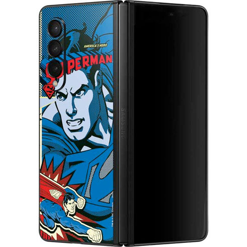 DC Comics Superman America's Hero Galaxy Z Fold3 5G Skin