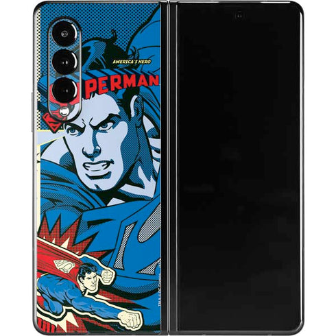 DC Comics Superman America's Hero Galaxy Z Fold3 5G Skin