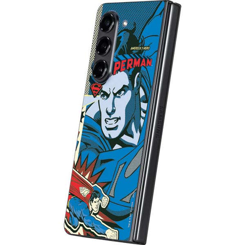 DC Comics Superman America's Hero Galaxy Z Fold5 5G Skin