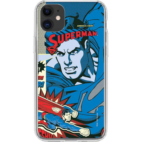 DC Comics Superman America's Hero iPhone 11 Clear Case