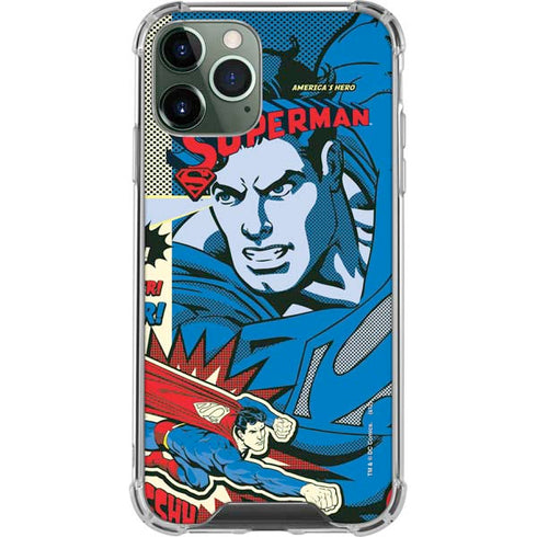 DC Comics Superman America's Hero iPhone 11 Pro Max Clear Case