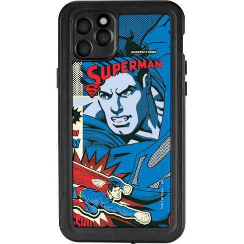 DC Comics Superman America's Hero iPhone 11 Pro Max Waterproof Case