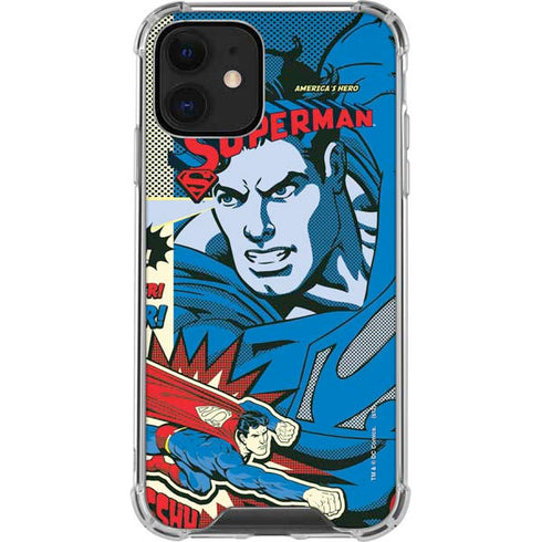 DC Comics Superman America's Hero iPhone 12 Clear Case