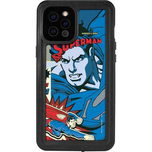 DC Comics Superman America's Hero iPhone 12 Pro Max Waterproof Case