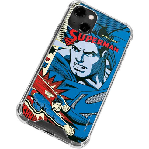 DC Comics Superman America's Hero iPhone 13 Clear Case