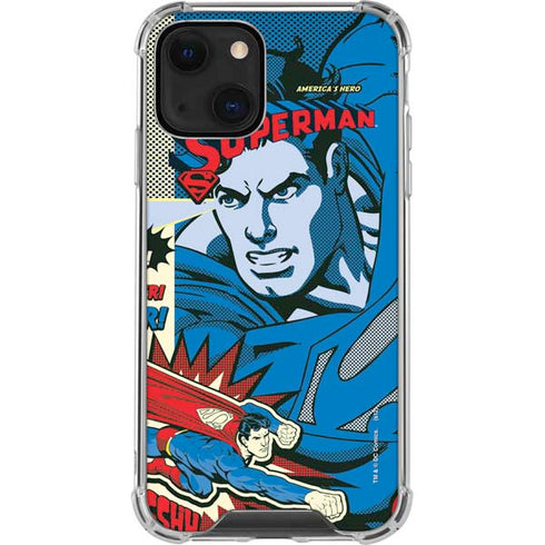 DC Comics Superman America's Hero iPhone 14 Plus Clear Case