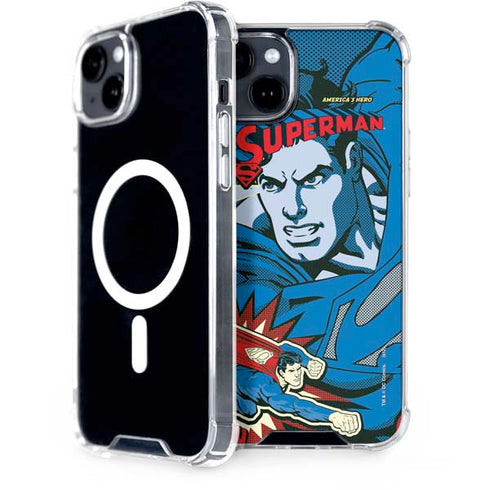 DC Comics Superman America's Hero iPhone 14 Plus MagSafe Case