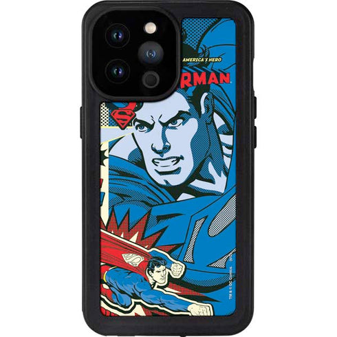 DC Comics Superman America's Hero iPhone 14 Pro Max Waterproof Case