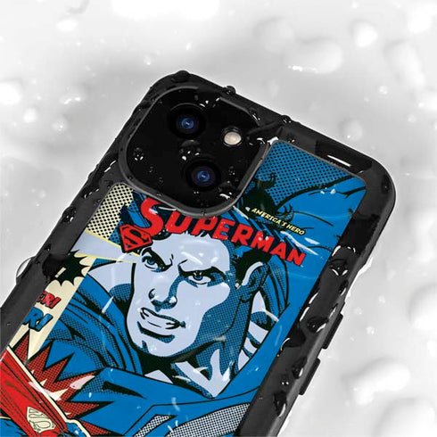 DC Comics Superman America's Hero iPhone 15 Plus Waterproof Case