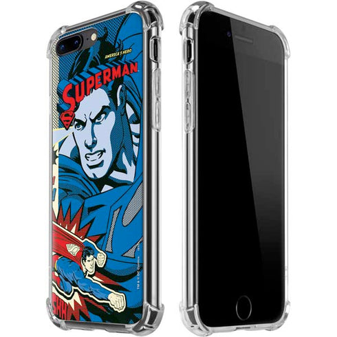 DC Comics Superman America's Hero iPhone 7/8 Plus Clear Case