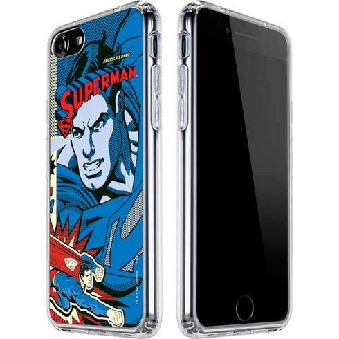 DC Comics Superman America's Hero iPhone SE (2nd & 3rd Gen) Clear Case