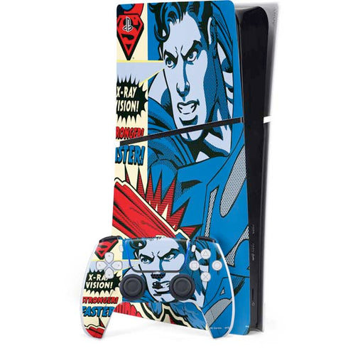 DC Comics Superman America's Hero PS5 Slim Digital Edition Bundle Skin