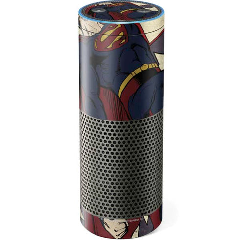 DC Comics Superman Vintage Pose American Flag Amazon Echo Skin