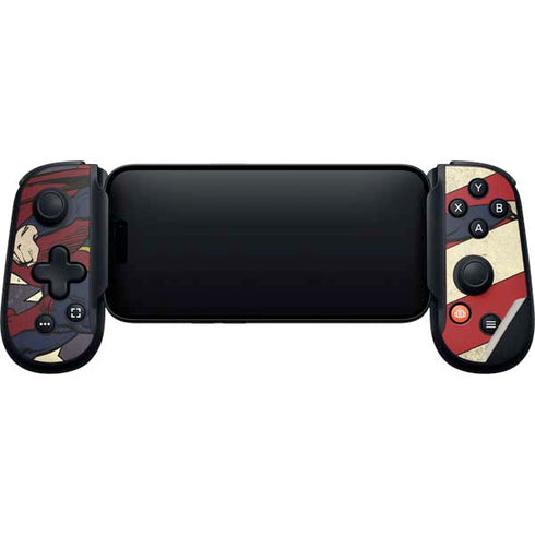DC Comics Superman Vintage Pose American Flag Backbone One for iPhone Game Controller Skin