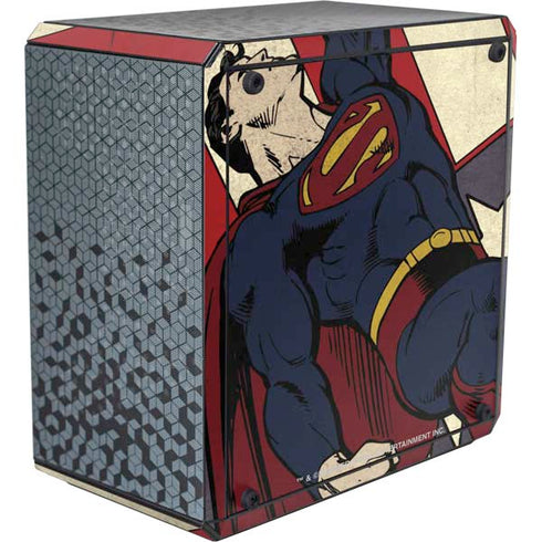 DC Comics Superman Vintage Pose American Flag Cooler Master MasterBox Q300L Mini Tower Skin