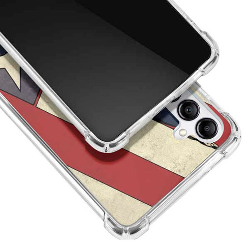 DC Comics Superman Vintage Pose American Flag Galaxy A14 5G Clear Case