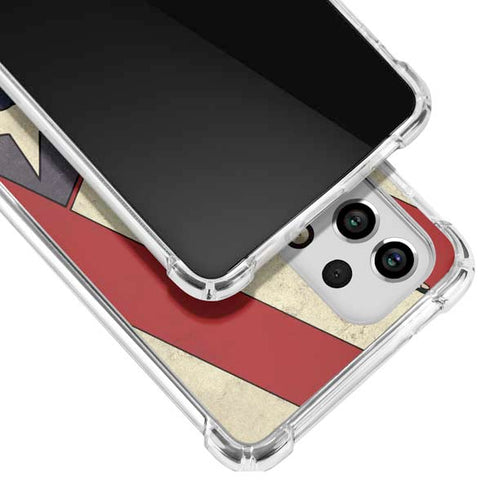 DC Comics Superman Vintage Pose American Flag Galaxy A53 5G Clear Case