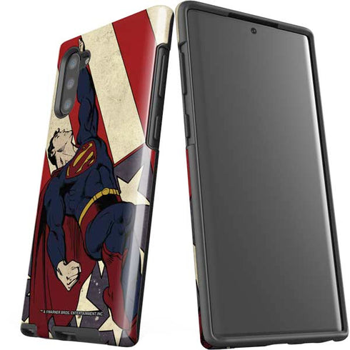 DC Comics Superman Vintage Pose American Flag Galaxy Note 10 Pro Case