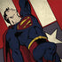 DC Comics Superman Vintage Pose American Flag Galaxy Note 8 Skin