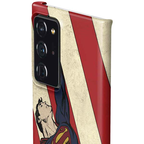DC Comics Superman Vintage Pose American Flag Galaxy Note20 Ultra 5G Lite Case