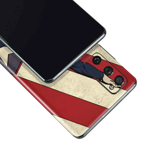 DC Comics Superman Vintage Pose American Flag Galaxy S20 Fan Edition Skin