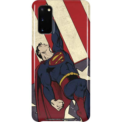 DC Comics Superman Vintage Pose American Flag Galaxy S20 Lite Case