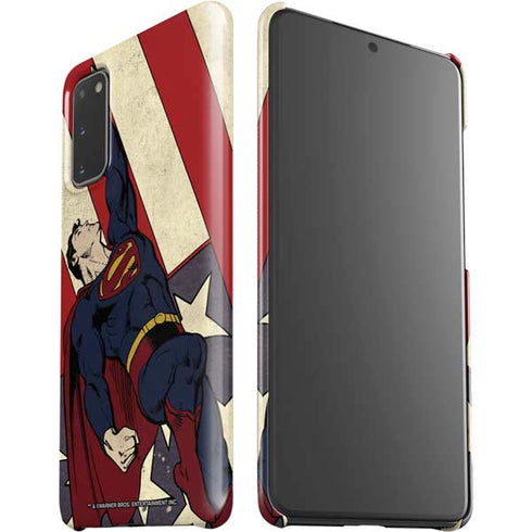 DC Comics Superman Vintage Pose American Flag Galaxy S20 Lite Case