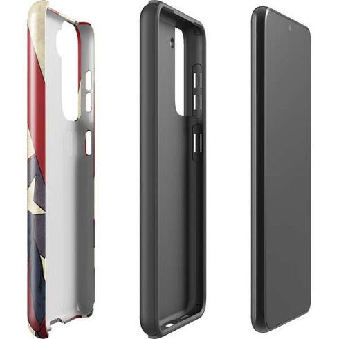 DC Comics Superman Vintage Pose American Flag Galaxy S21 5G Pro Case