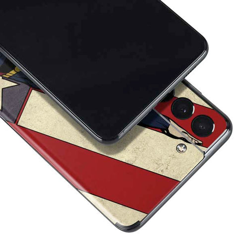 DC Comics Superman Vintage Pose American Flag Galaxy S21 5G Skin