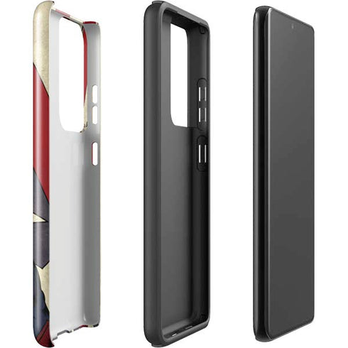 DC Comics Superman Vintage Pose American Flag Galaxy S21 Ultra 5G Pro Case