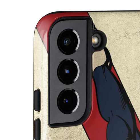 DC Comics Superman Vintage Pose American Flag Galaxy S22 Pro Case
