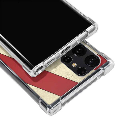 DC Comics Superman Vintage Pose American Flag Galaxy S22 Ultra Clear Case