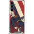 DC Comics Superman Vintage Pose American Flag Galaxy S23 FE Clear Case