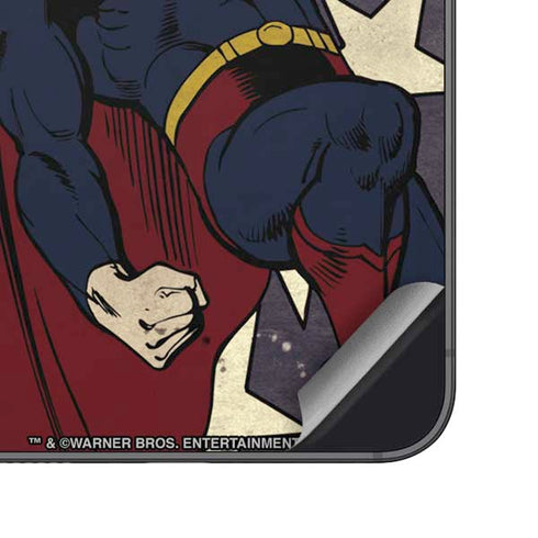 DC Comics Superman Vintage Pose American Flag Galaxy S23 Skin