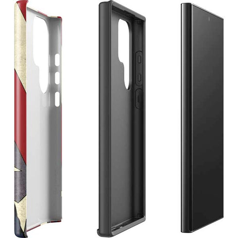 DC Comics Superman Vintage Pose American Flag Galaxy S24 Ultra Impact Case