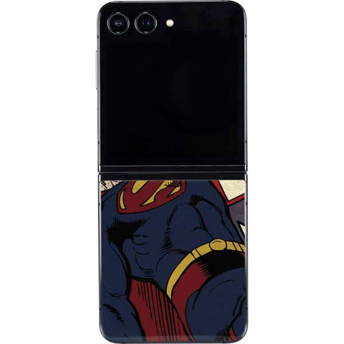 DC Comics Superman Vintage Pose American Flag Galaxy Z Flip5 5G Skin