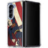 DC Comics Superman Vintage Pose American Flag Galaxy Z Fold5 5G Clear Case