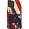DC Comics Superman Vintage Pose American Flag iPhone 11 Impact Case