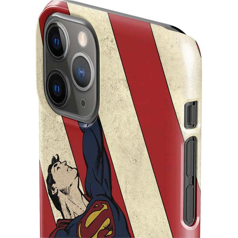 DC Comics Superman Vintage Pose American Flag iPhone 11 Pro Lite Case