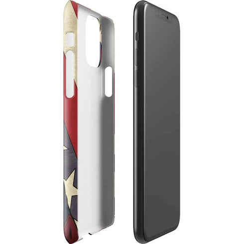 DC Comics Superman Vintage Pose American Flag iPhone 11 Pro Max Lite Case