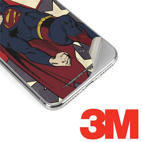 DC Comics Superman Vintage Pose American Flag iPhone 11 Pro Skin