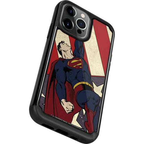 DC Comics Superman Vintage Pose American Flag iPhone 13 Pro Cargo Case