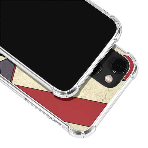 DC Comics Superman Vintage Pose American Flag iPhone 14 Clear Case