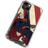 DC Comics Superman Vintage Pose American Flag iPhone 14 Plus Clear Case