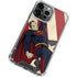 DC Comics Superman Vintage Pose American Flag iPhone 15 Pro Clear Case