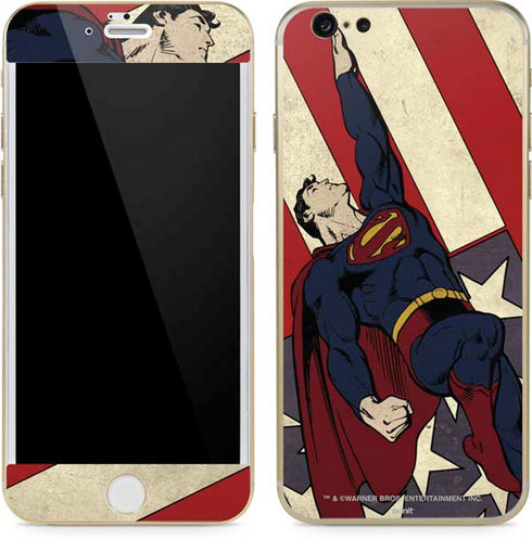DC Comics Superman Vintage Pose American Flag iPhone 6/6s Skin